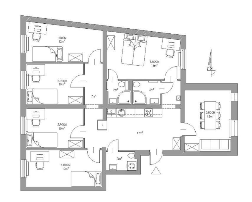 Archirent Apartament Warynskiego Гданьск Экстерьер фото